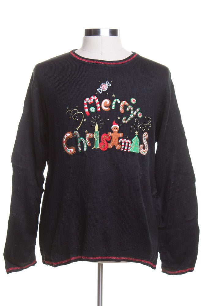 Black Ugly Christmas Pullover 44251