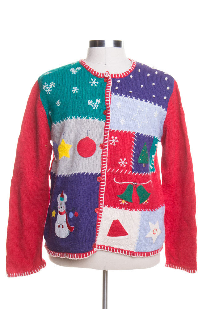 Red Ugly Christmas Cardigan 44486