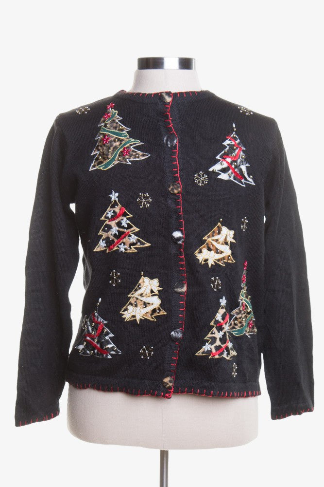 Black Ugly Christmas Cardigan 44945