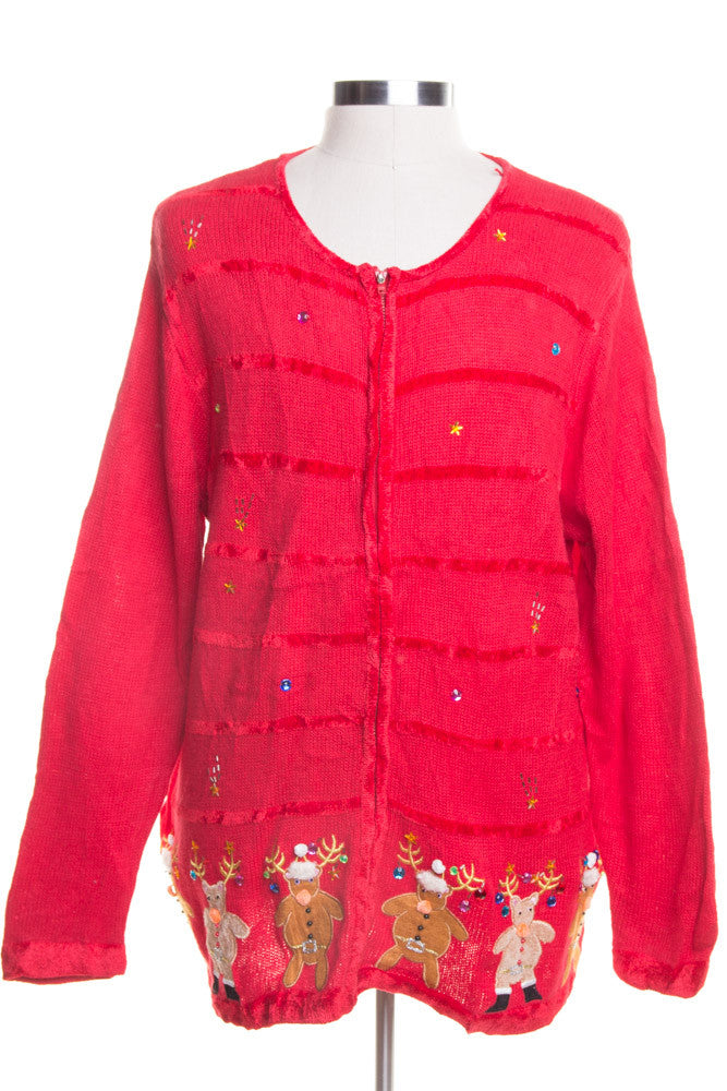 Red Ugly Christmas Cardigan 45232