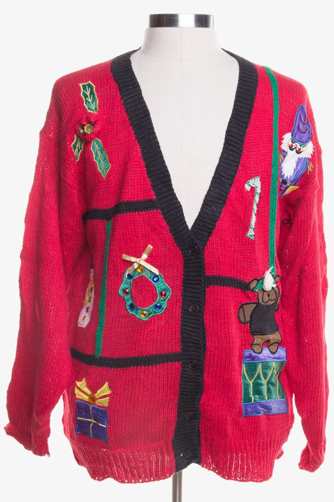 Red Ugly Christmas Cardigan 46177