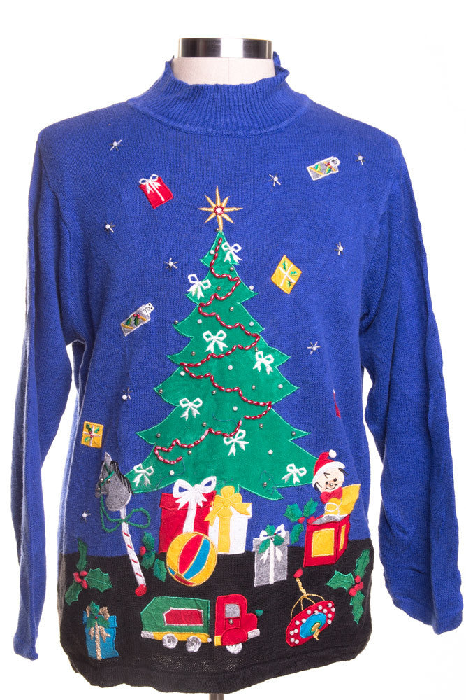 Blue Ugly Christmas Pullover 46540