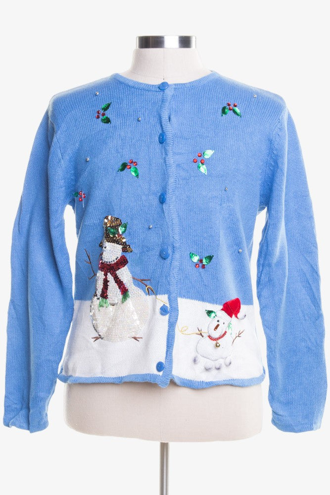 Blue Ugly Christmas Cardigan 46764