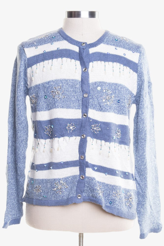 Blue Ugly Christmas Cardigan 46899