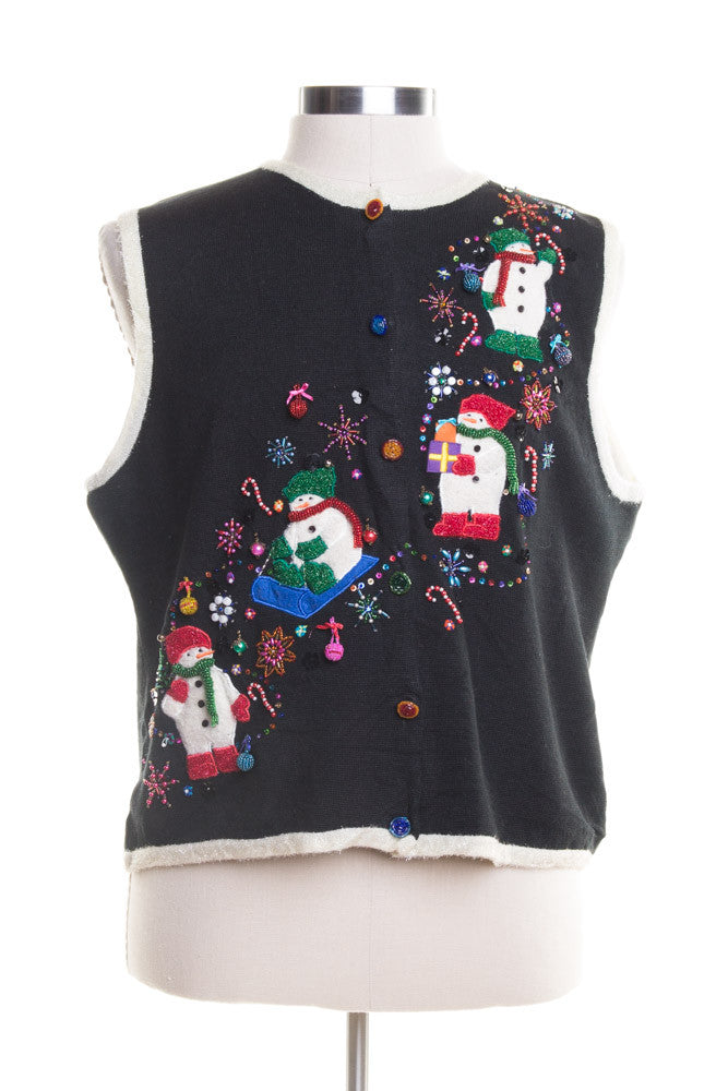 Black Ugly Christmas Vest 47192