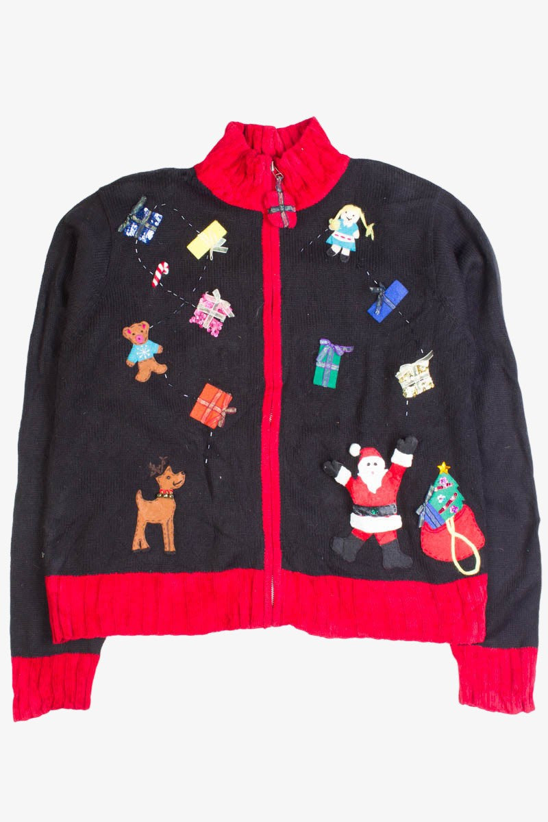 Black Ugly Christmas Cardigan 49828