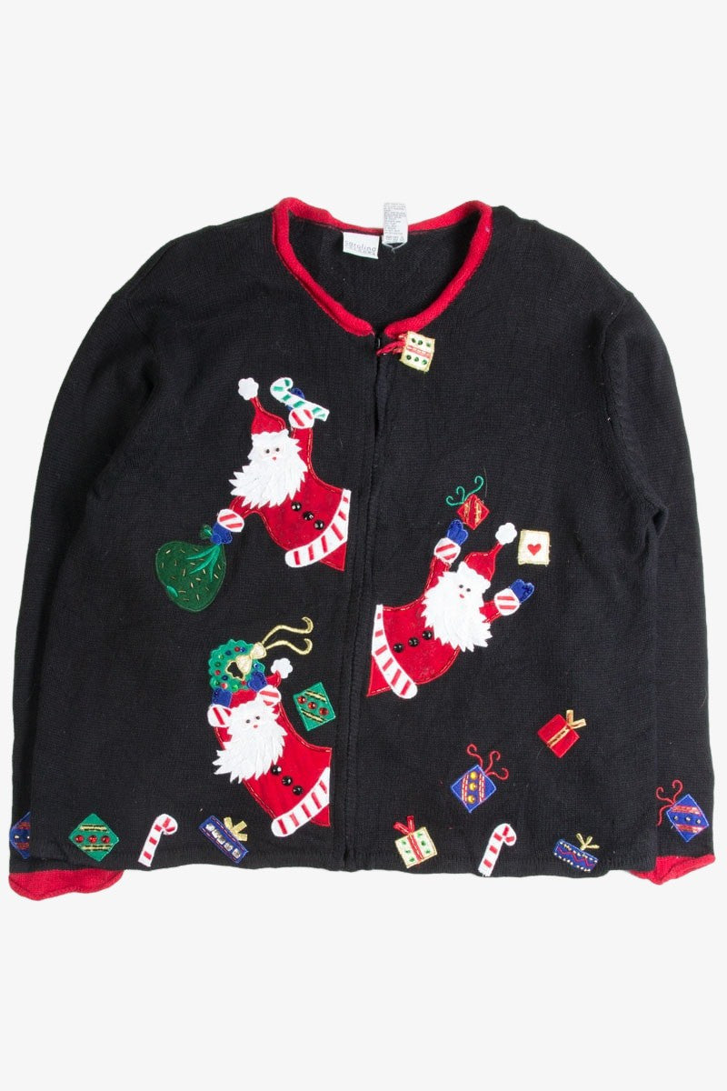 Black Ugly Christmas Cardigan 49908