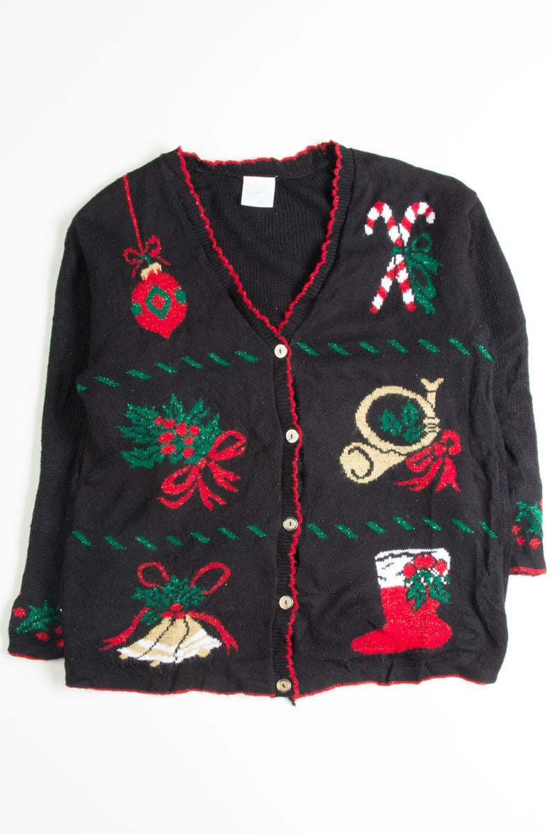 Black Ugly Christmas Cardigan 49969