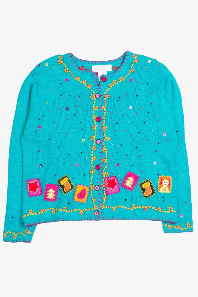 Blue Ugly Christmas Cardigan 50147