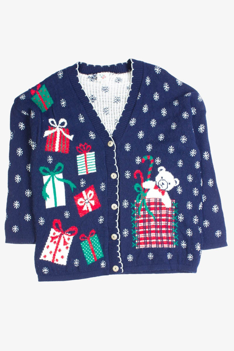 Blue Ugly Christmas Cardigan 50302