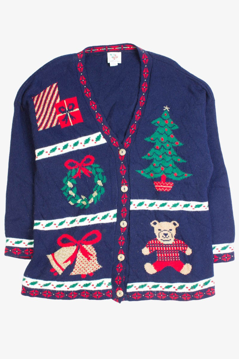 Blue Ugly Christmas Cardigan 50335