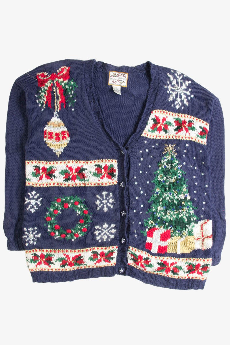 Blue Ugly Christmas Cardigan 50437
