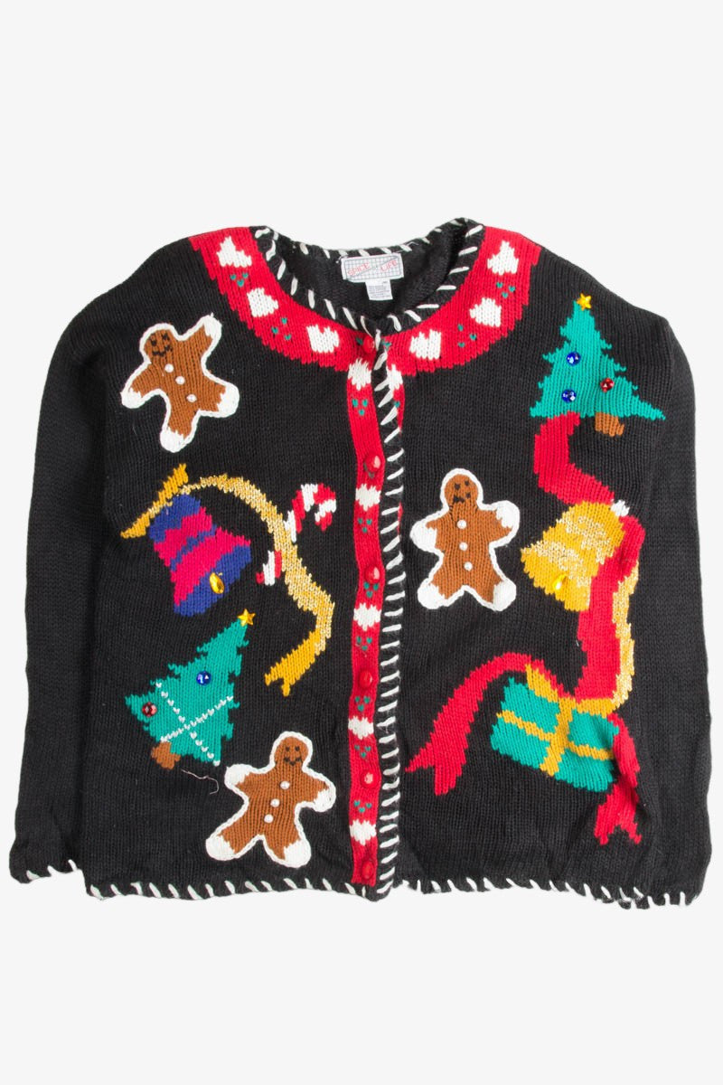 Black Ugly Christmas Cardigan 50441
