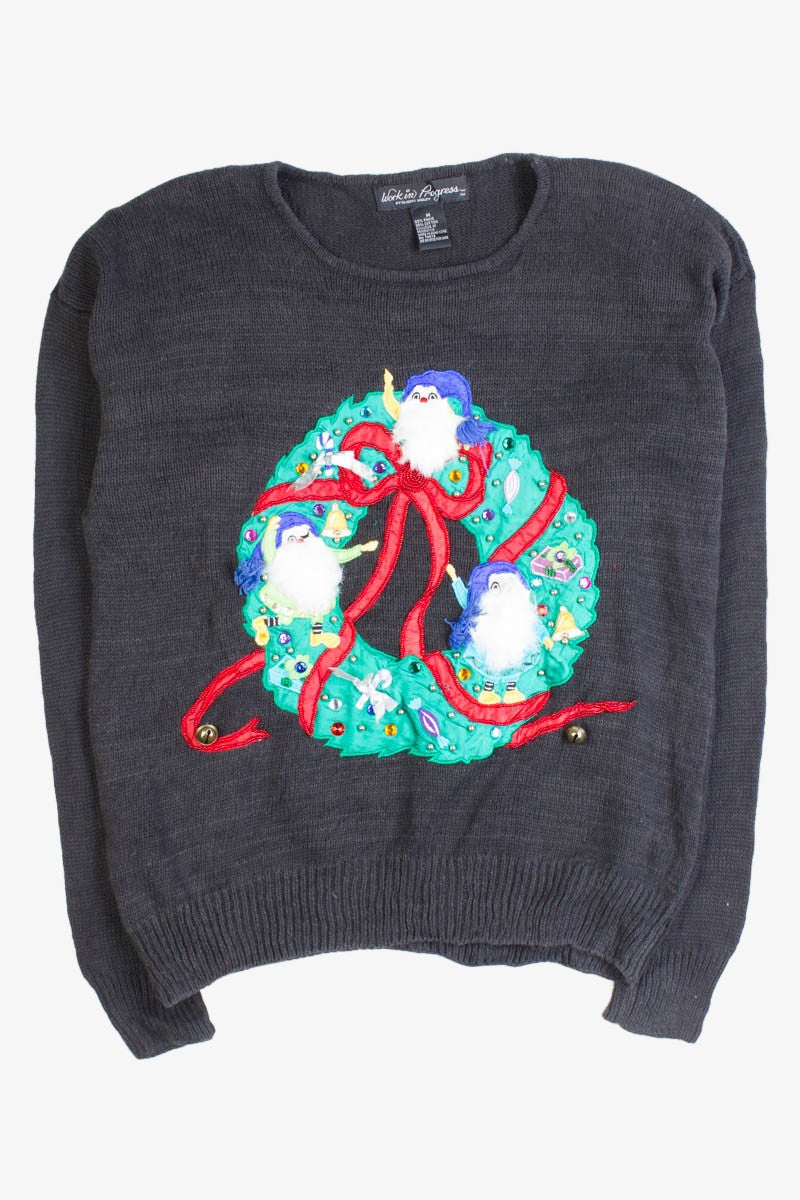 Black Ugly Christmas Pullover 50448