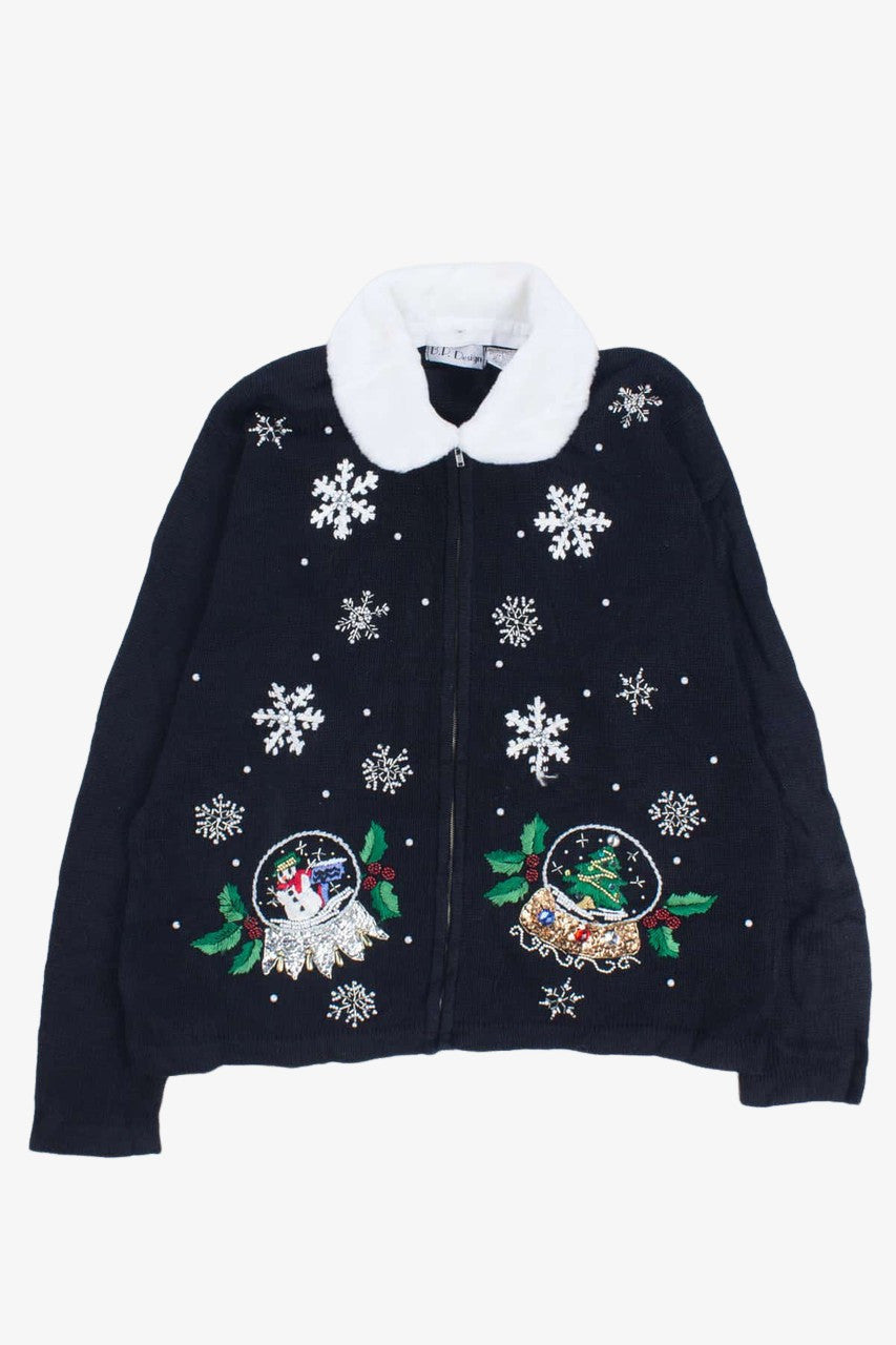 Black Ugly Christmas Cardigan 55157