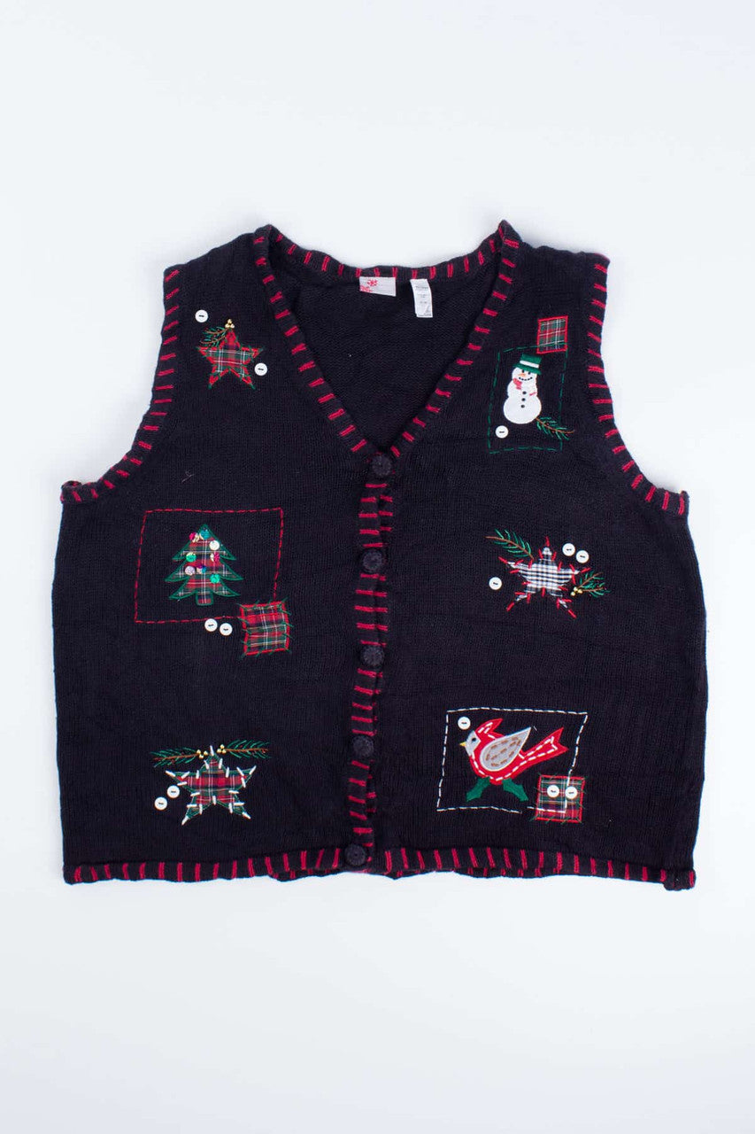 Black Ugly Christmas Vest 55161