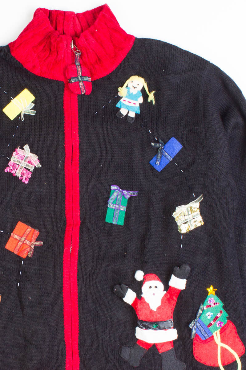 Black Ugly Christmas Cardigan 49828