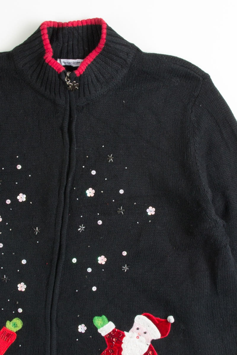 Black Ugly Christmas Cardigan 49888