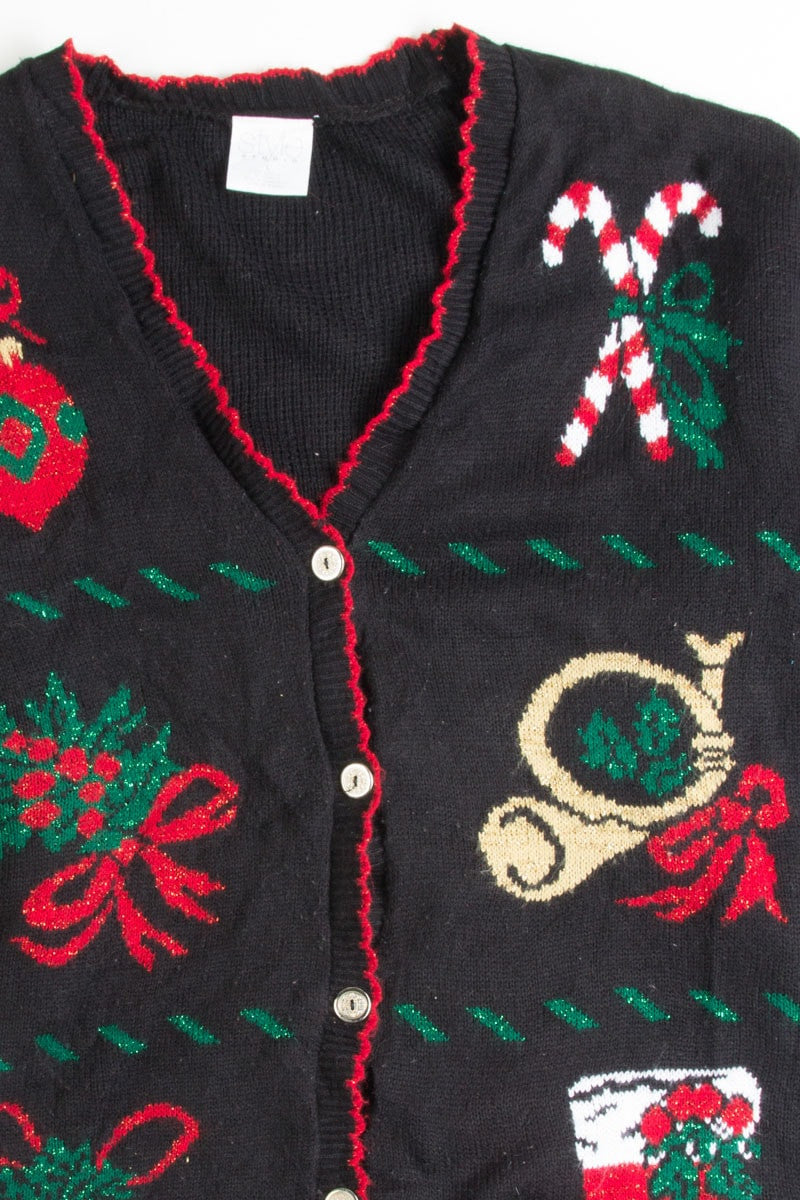 Black Ugly Christmas Cardigan 49969