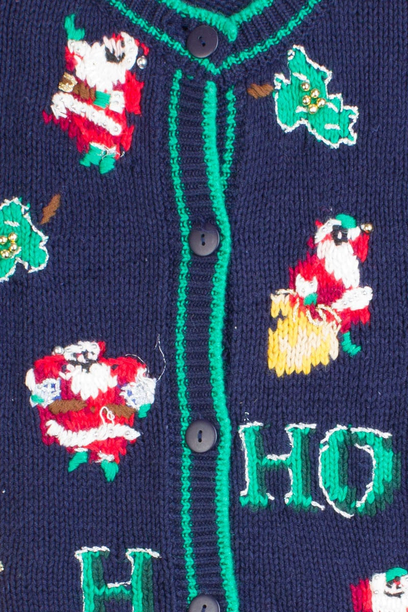 Blue Ugly Christmas Cardigan 50006