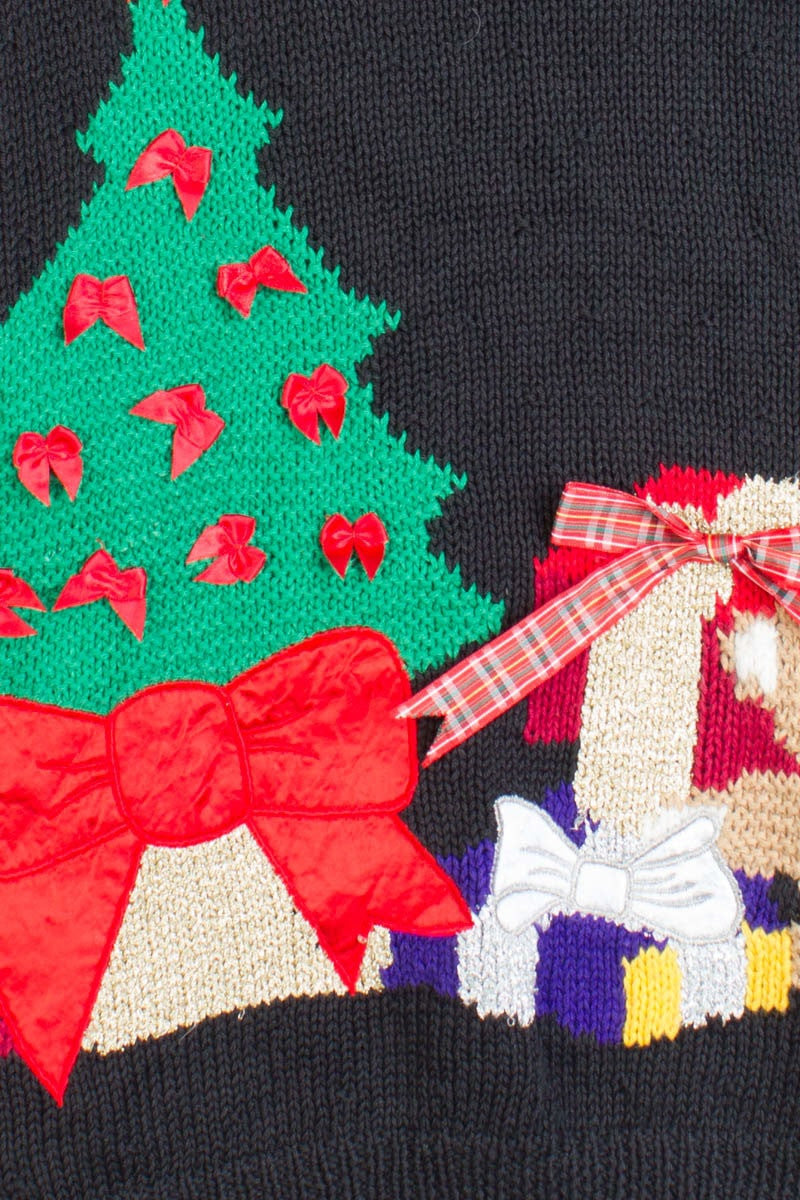 Black Ugly Christmas Cardigan 50073