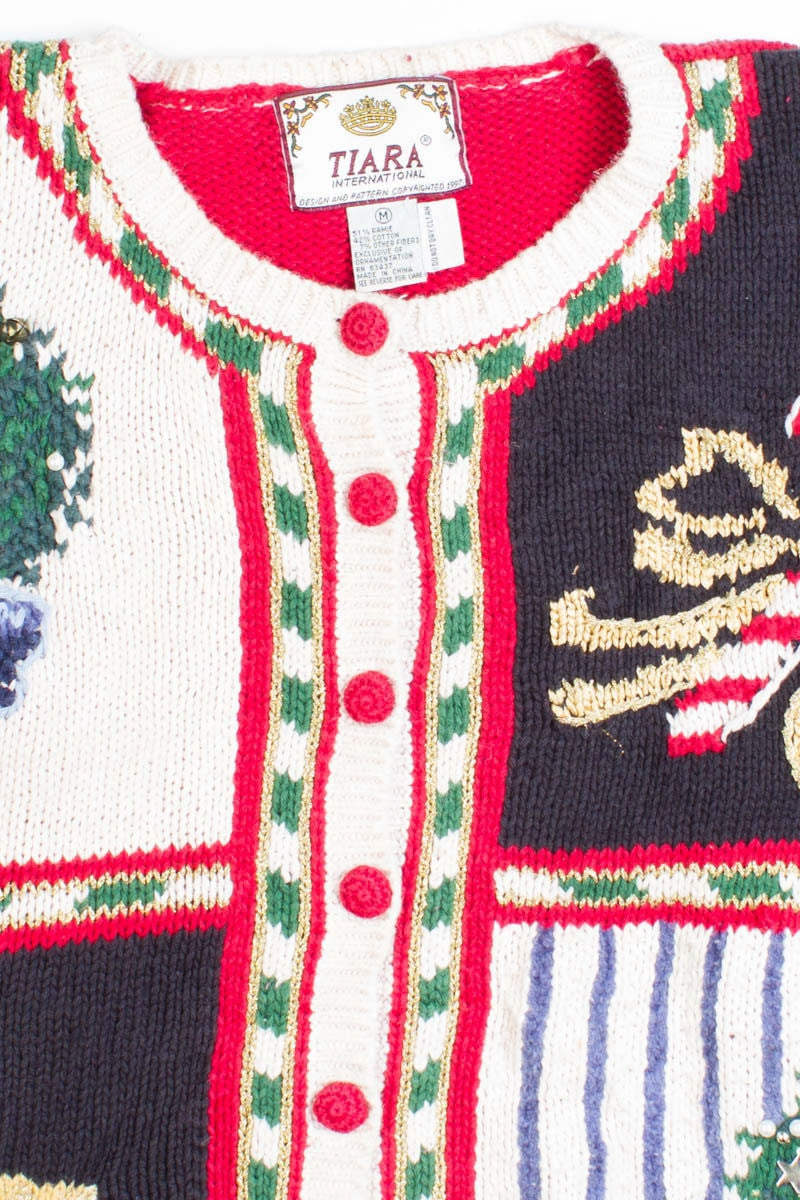 Red Ugly Christmas Cardigan 50074