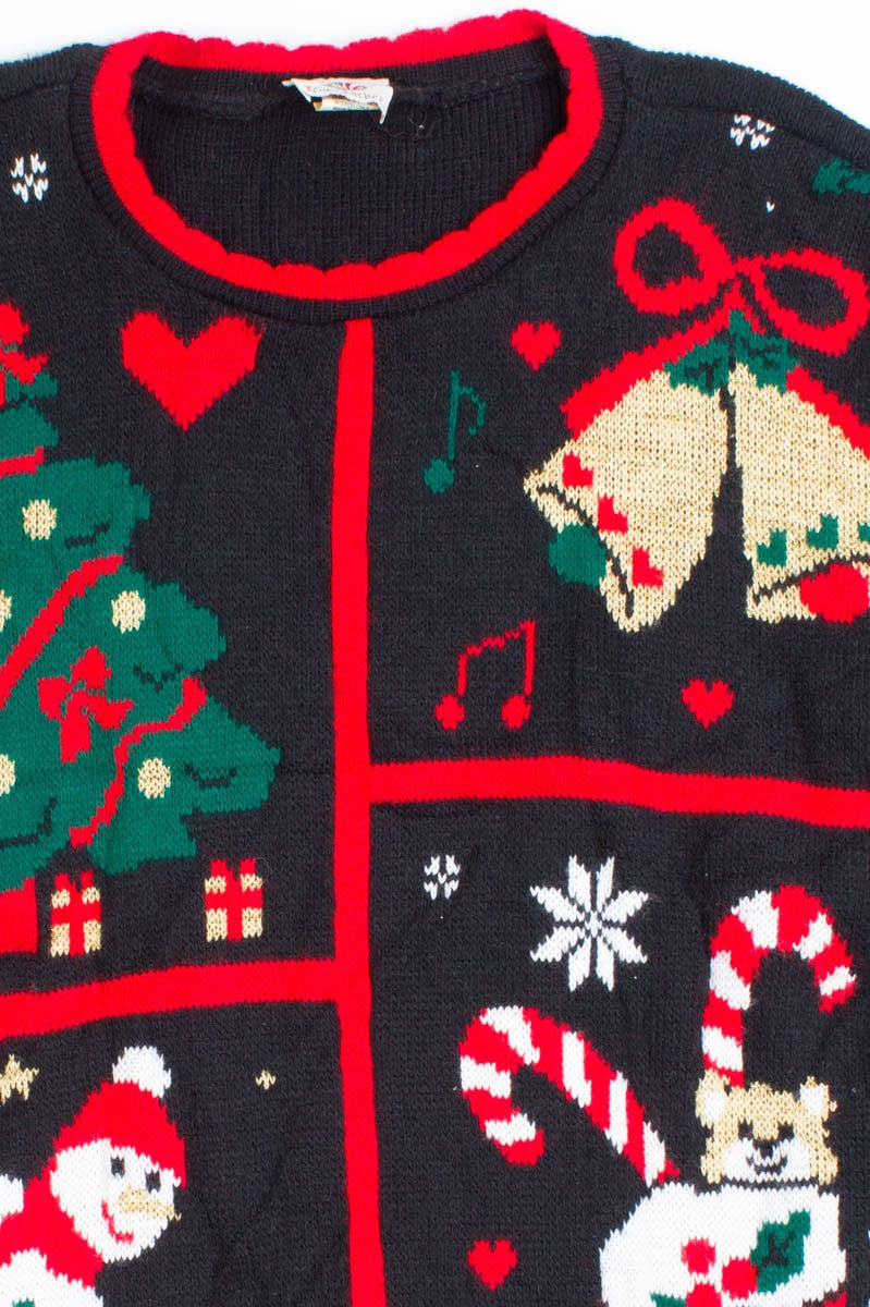 Black Ugly Christmas Pullover 50139