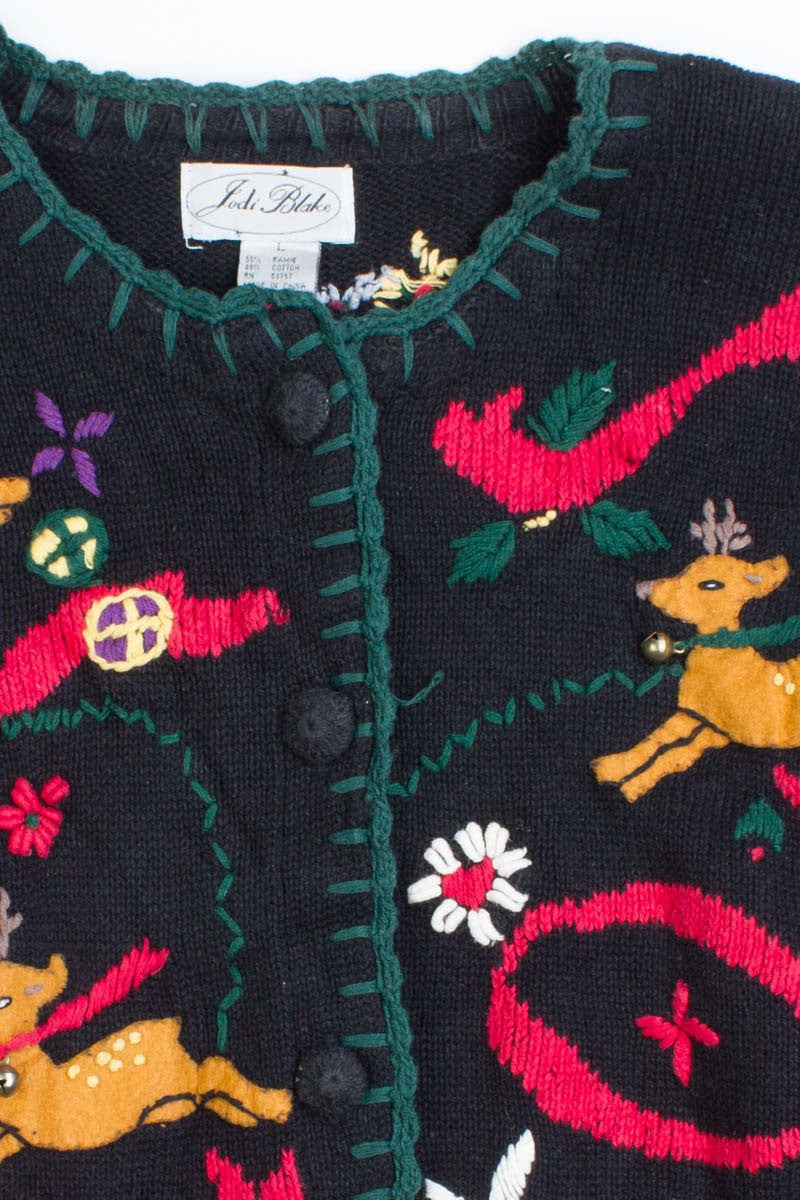 Black Ugly Christmas Cardigan 50163