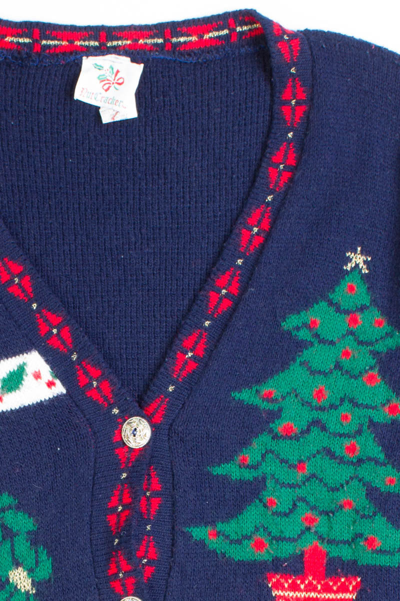 Blue Ugly Christmas Cardigan 50334