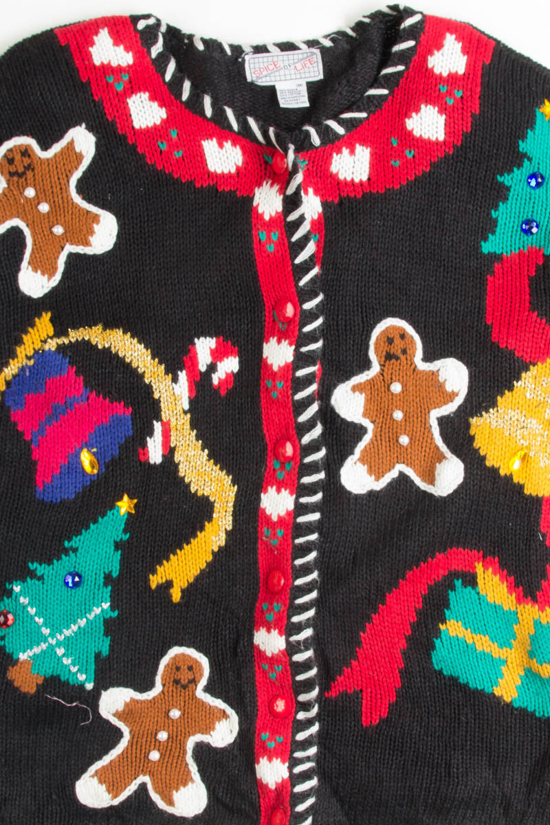 Black Ugly Christmas Cardigan 50441