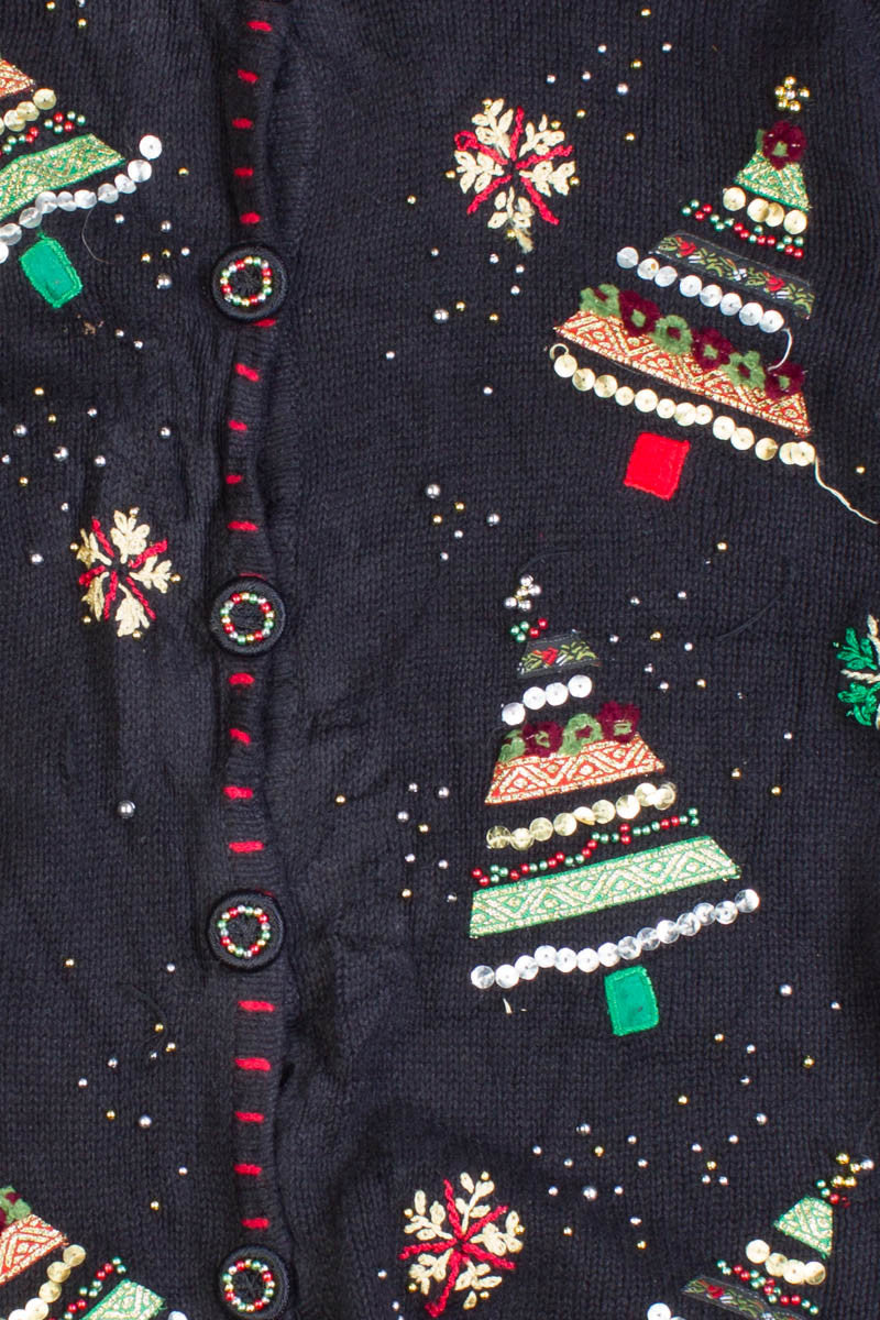 Black Ugly Christmas Cardigan 50459