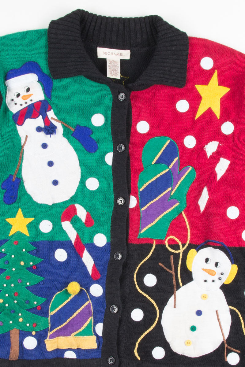 Black Ugly Christmas Cardigan 50768
