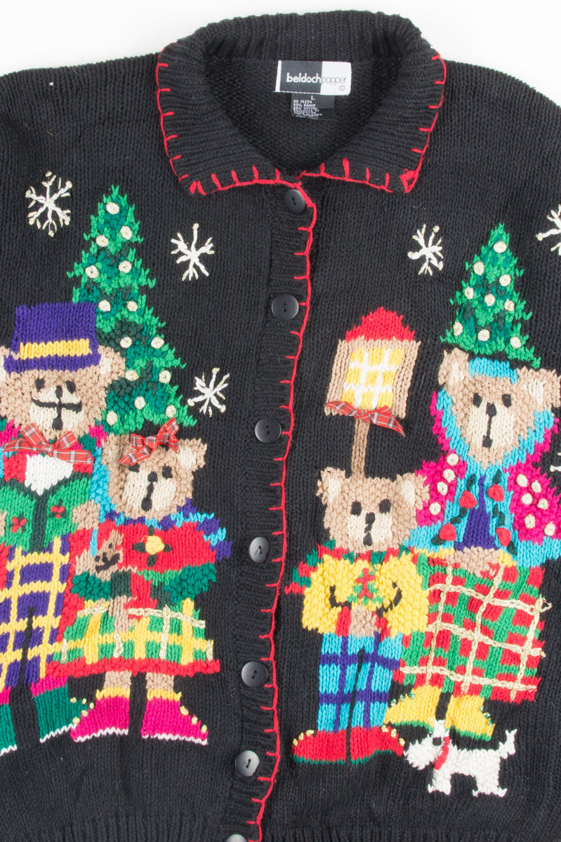 Black Ugly Christmas Cardigan 50854
