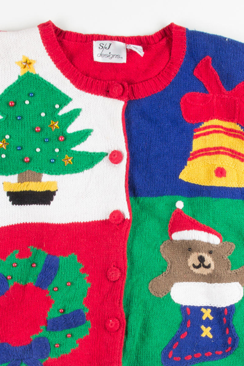 Multicolor Ugly Christmas Cardigan 50930