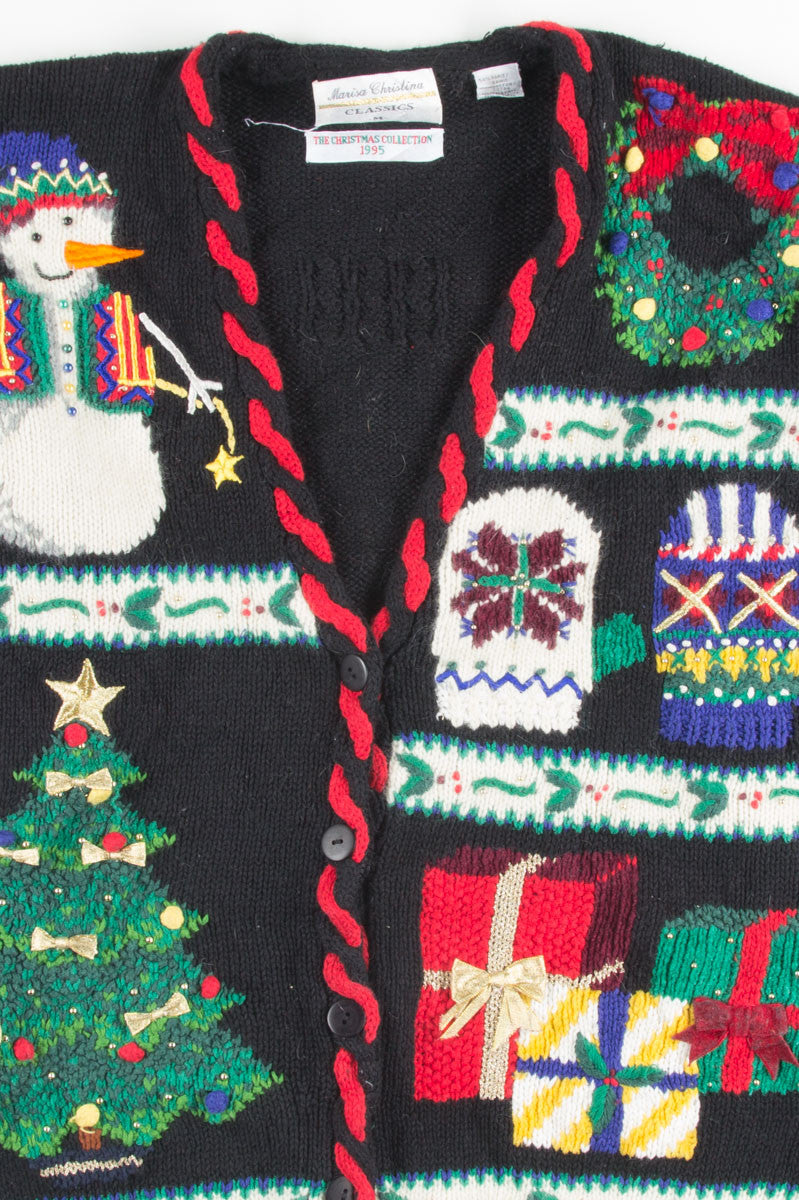 Black Ugly Christmas Cardigan 50943