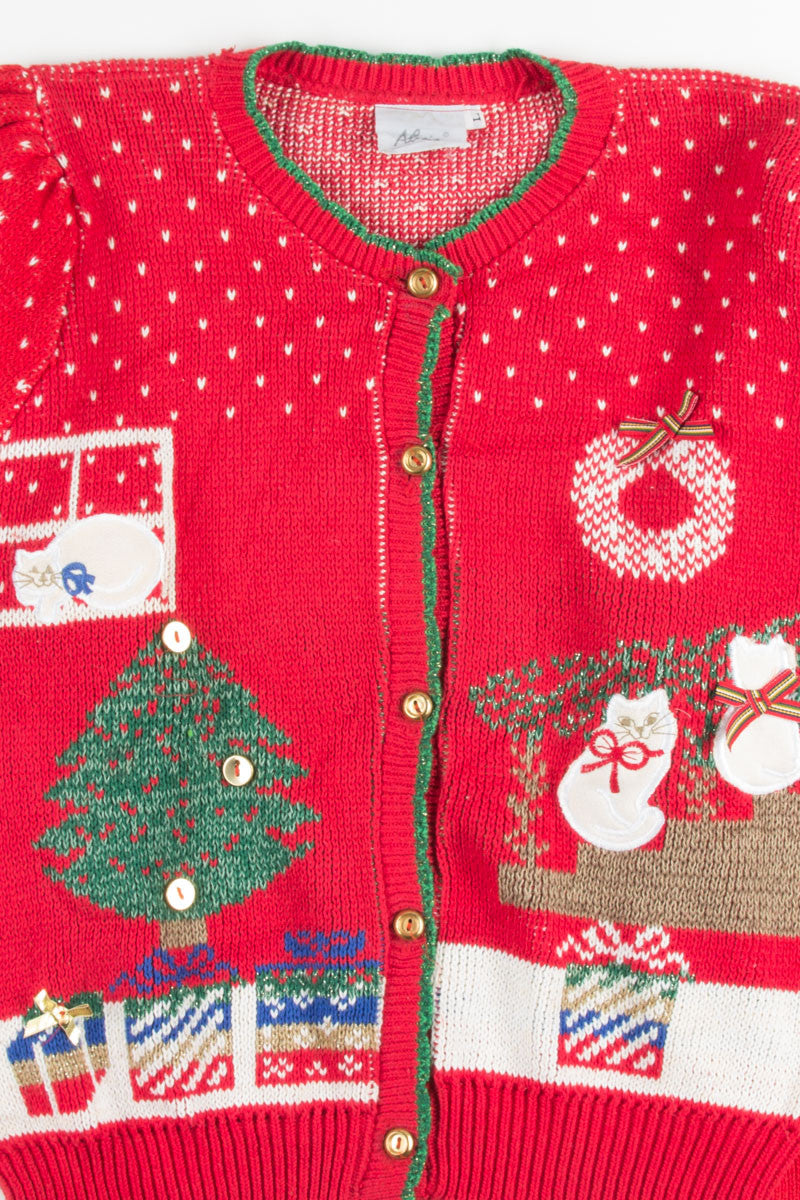 Red Ugly Christmas Cardigan 50971