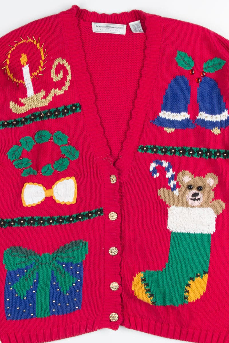 Red Ugly Christmas Cardigan 51416