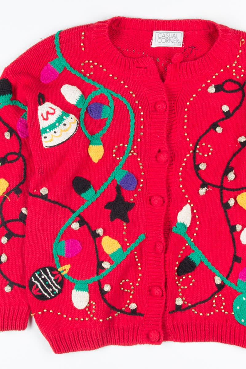 Red Ugly Christmas Cardigan 51746