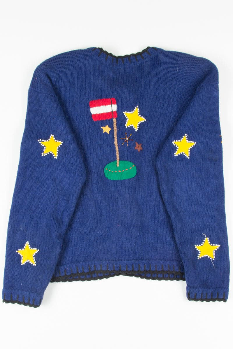 Blue Ugly Christmas Cardigan 51798