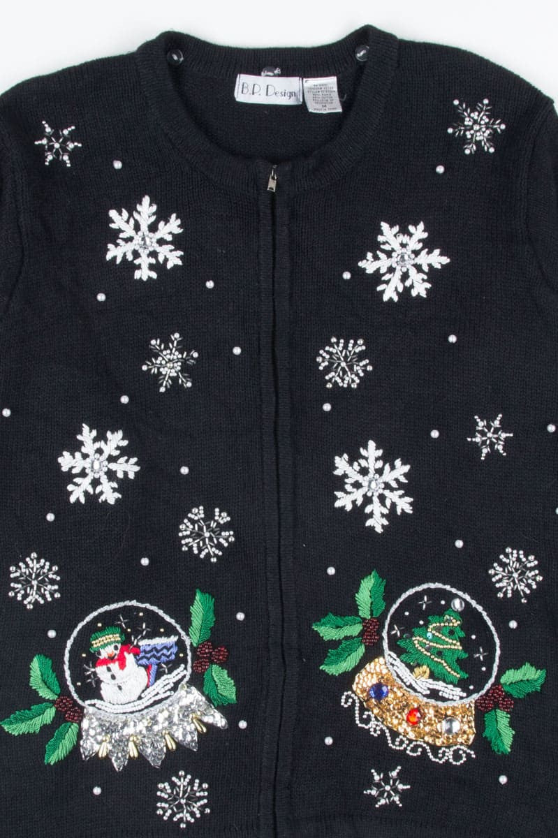 Black Ugly Christmas Cardigan 51934