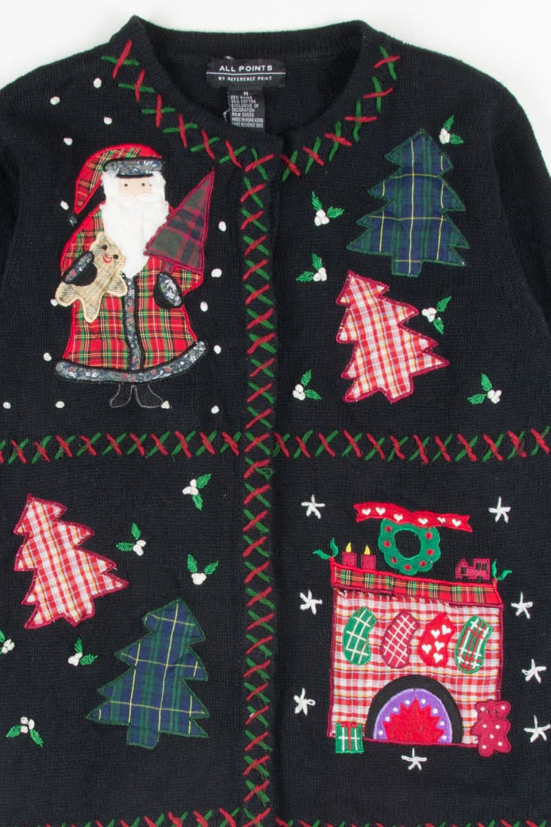 Black Ugly Christmas Cardigan 52077