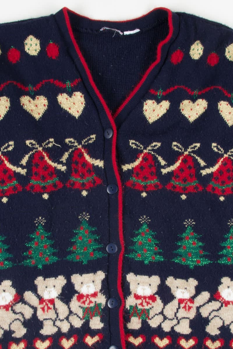 Blue Ugly Christmas Cardigan 52078