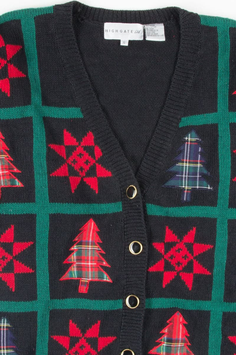 Black Ugly Christmas Cardigan 52133