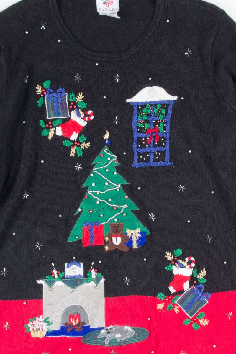 Black Ugly Christmas Pullover 52349