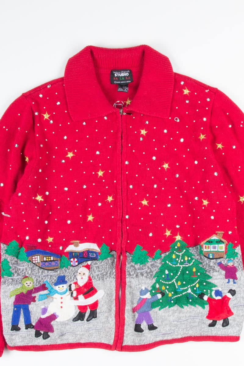 Red Ugly Christmas Cardigan 52361