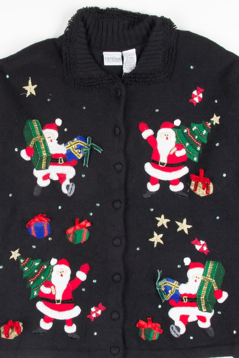 Black Ugly Christmas Cardigan 52658