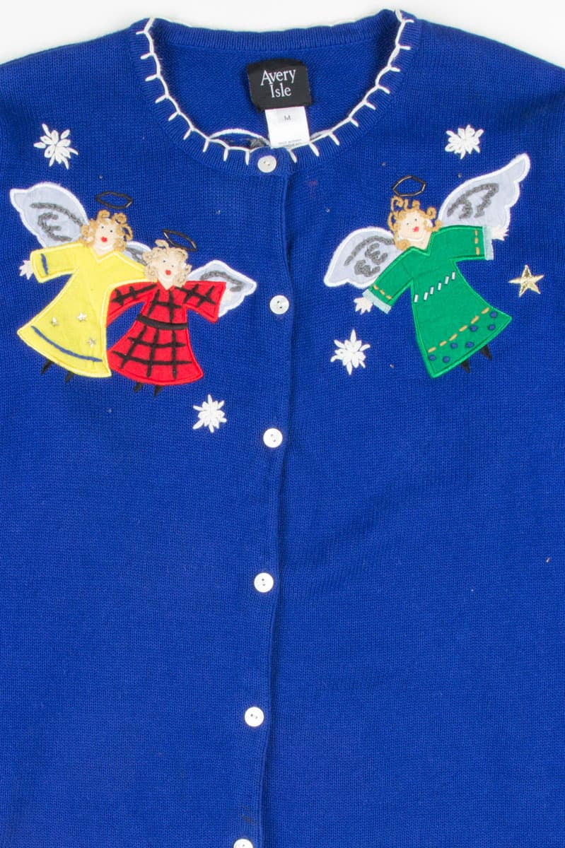 Blue Ugly Christmas Cardigan 52659