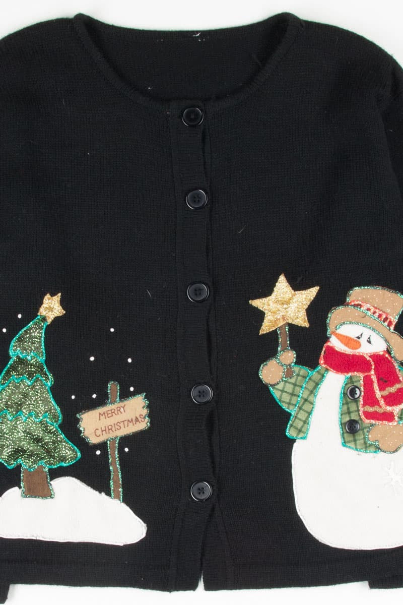 Black Ugly Christmas Cardigan 52665