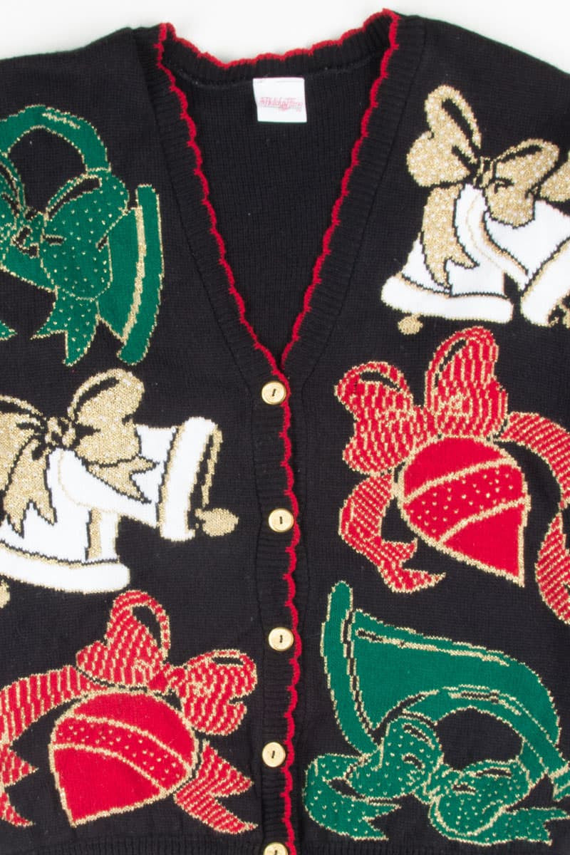 Black Ugly Christmas Cardigan 52671