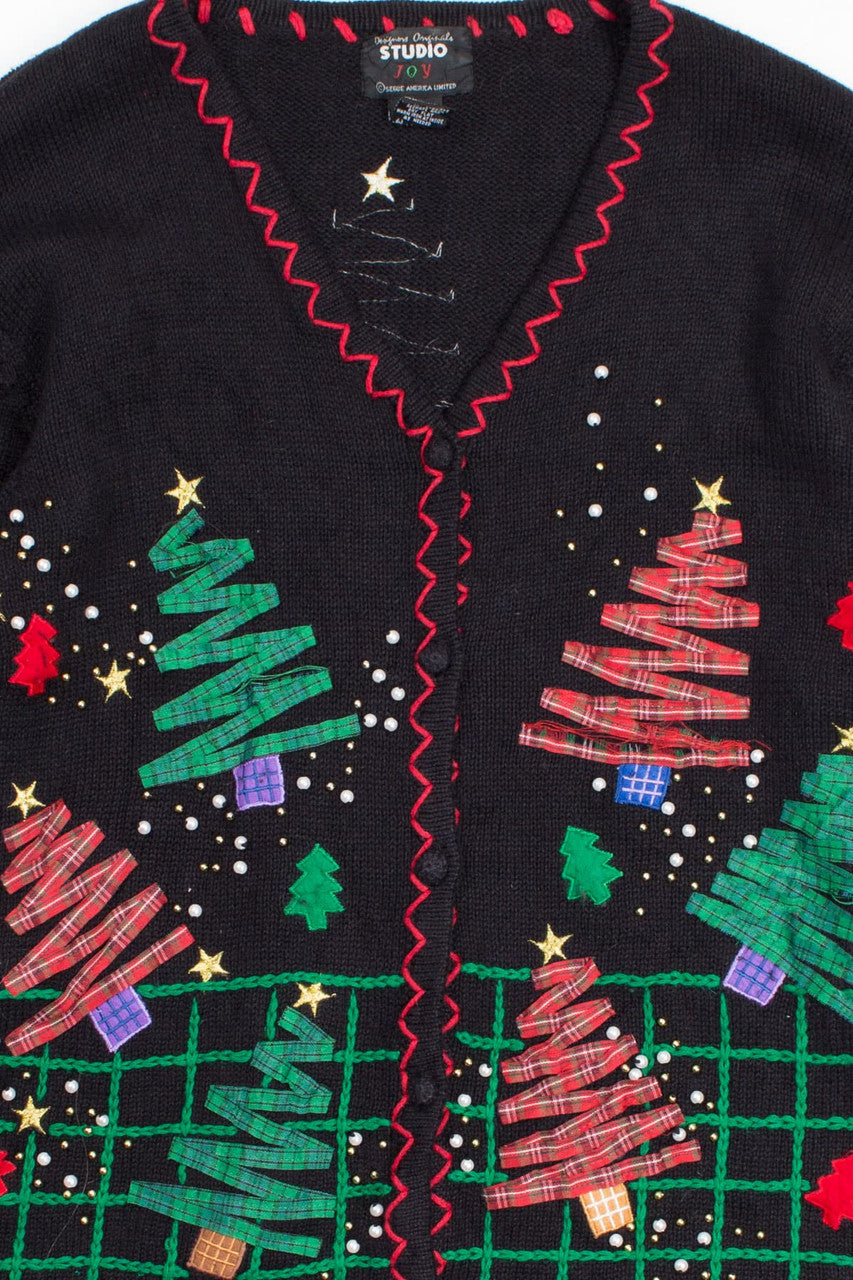 Black Ugly Christmas Cardigan 52708